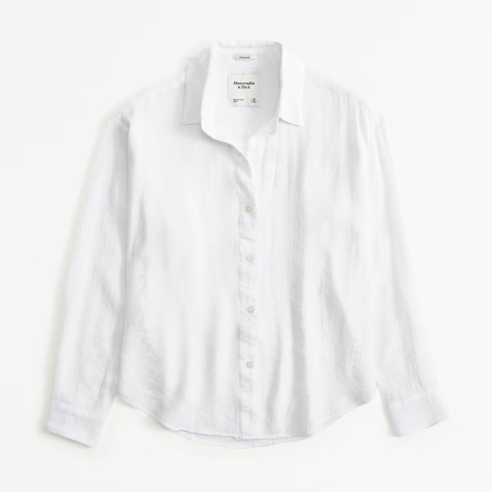 Abecrombie & Fitch Crinkle Button Up Shirt